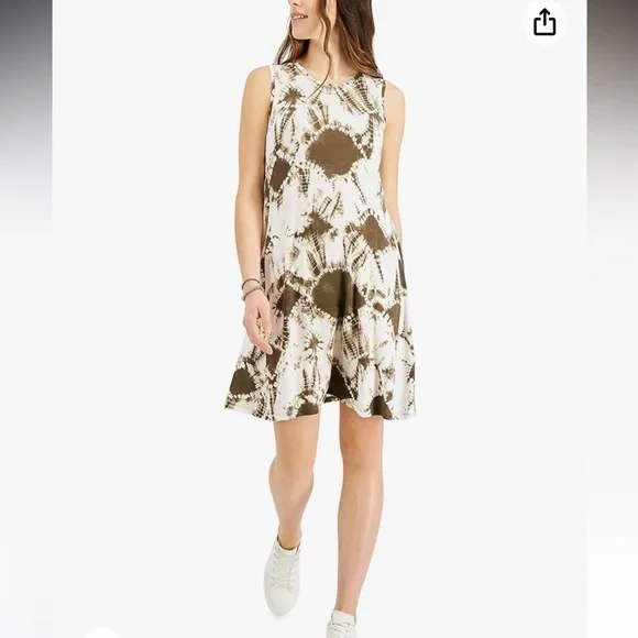 brown and white tie dye dress Boho Tie Dye Maxi Dress Kiana for Women | Comfortable & Elegant Summer Dress